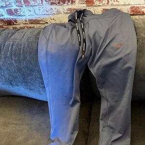 Nike Navy Blue Performance Joggers with Contrast Drawcord